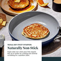 Caraway Nonstick Ceramic Cookware Set (12 Piece) Pots Pans Lids and Kitchen Storage Non Toxic PTFE & PFOA Free Oven Safe & Compatible